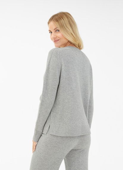 Regular Fit Knitwear Cashmere Blend - Pullover l.grey mel.