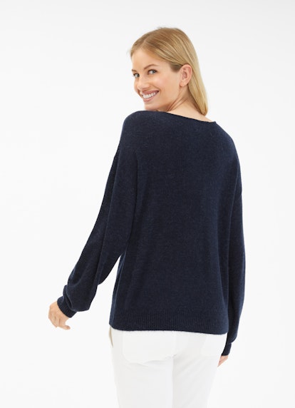 Casual Fit Strick Pullover navy