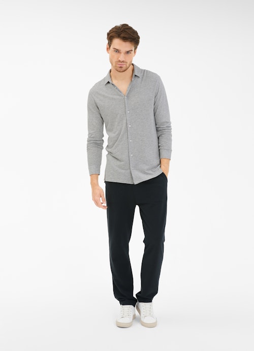 Coupe Regular Fit Chemises Chemise en jersey l.grey mel.