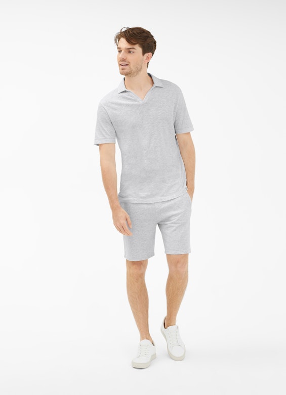 Coupe Regular Fit T-shirts Polo silver grey melange