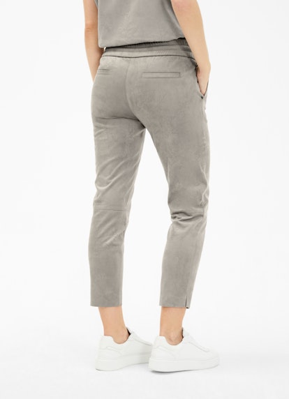 Casual Fit Pants Tech Velours - Trousers light grey
