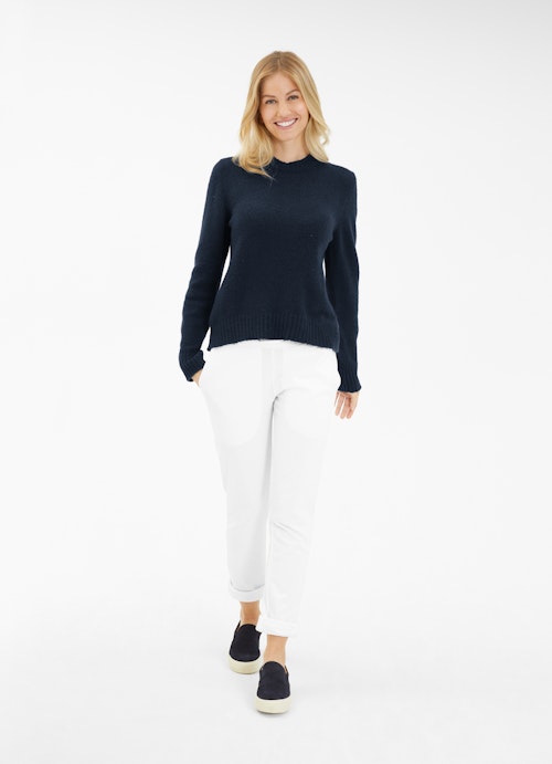 Regular Fit Knitwear Bouclé - Pullover navy