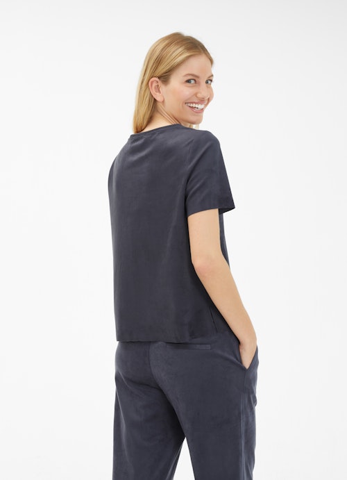 Loose Fit T-shirts Tech Velours - T-Shirt navy