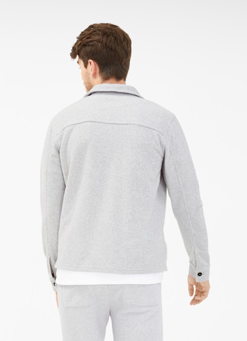 Casual Fit Hemden Polar Fleece - Overshirt silver grey melange