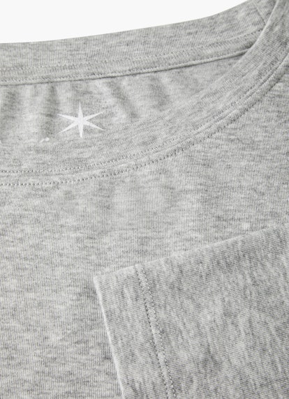 Slim Fit T-shirts Jersey Modal - T-Shirt l.grey mel.