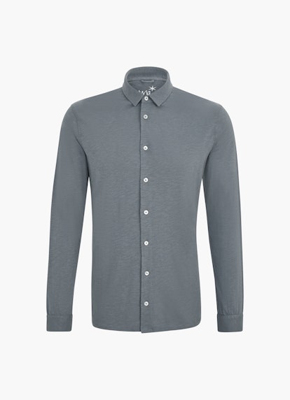 Regular Fit Hemden Jersey - Hemd moon grey