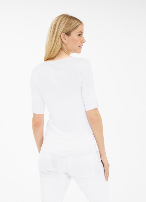 Coupe Slim Fit T-shirts T-shirt en jersey de modal white