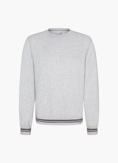 Regular Fit Sweater Sweatshirt silver grey melange