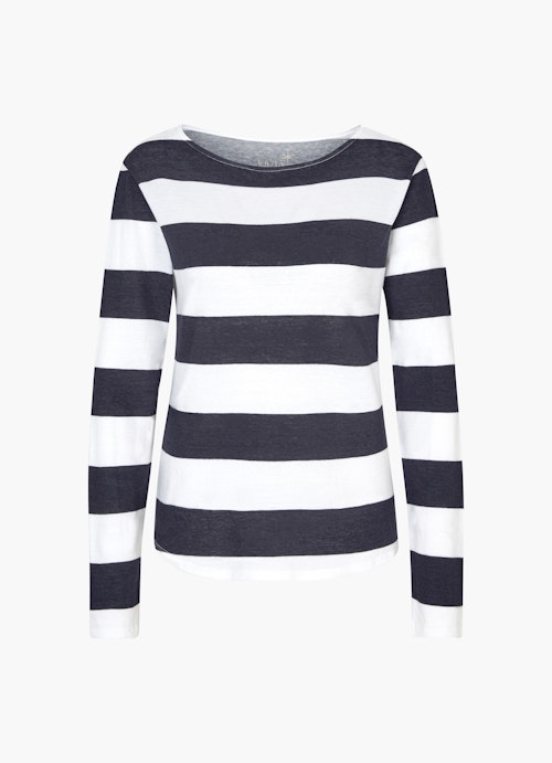 Slim Fit Sweatshirts Cashmix - Sweater white-navy