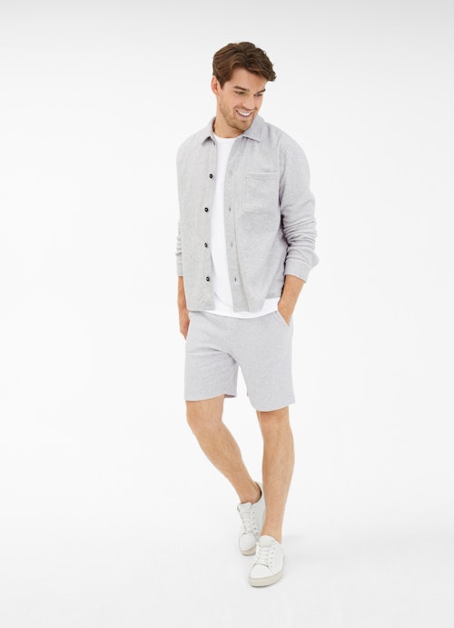 Casual Fit Hemden Polar Fleece - Overshirt silver grey melange