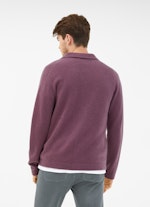 Regular Fit Knitwear Cashmere - Knit Jacket grape