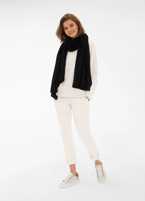 One Size Strick Cashmere Blend - Schal black