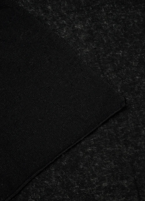 One Size Strick Cashmere Blend - Schal black