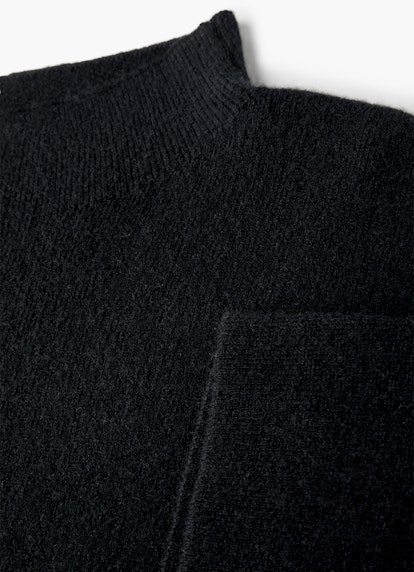 Casual Fit Strick Cashmere Blend - Pullover black