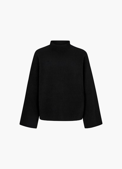 Casual Fit Knitwear Cashmere Blend - Pullover black