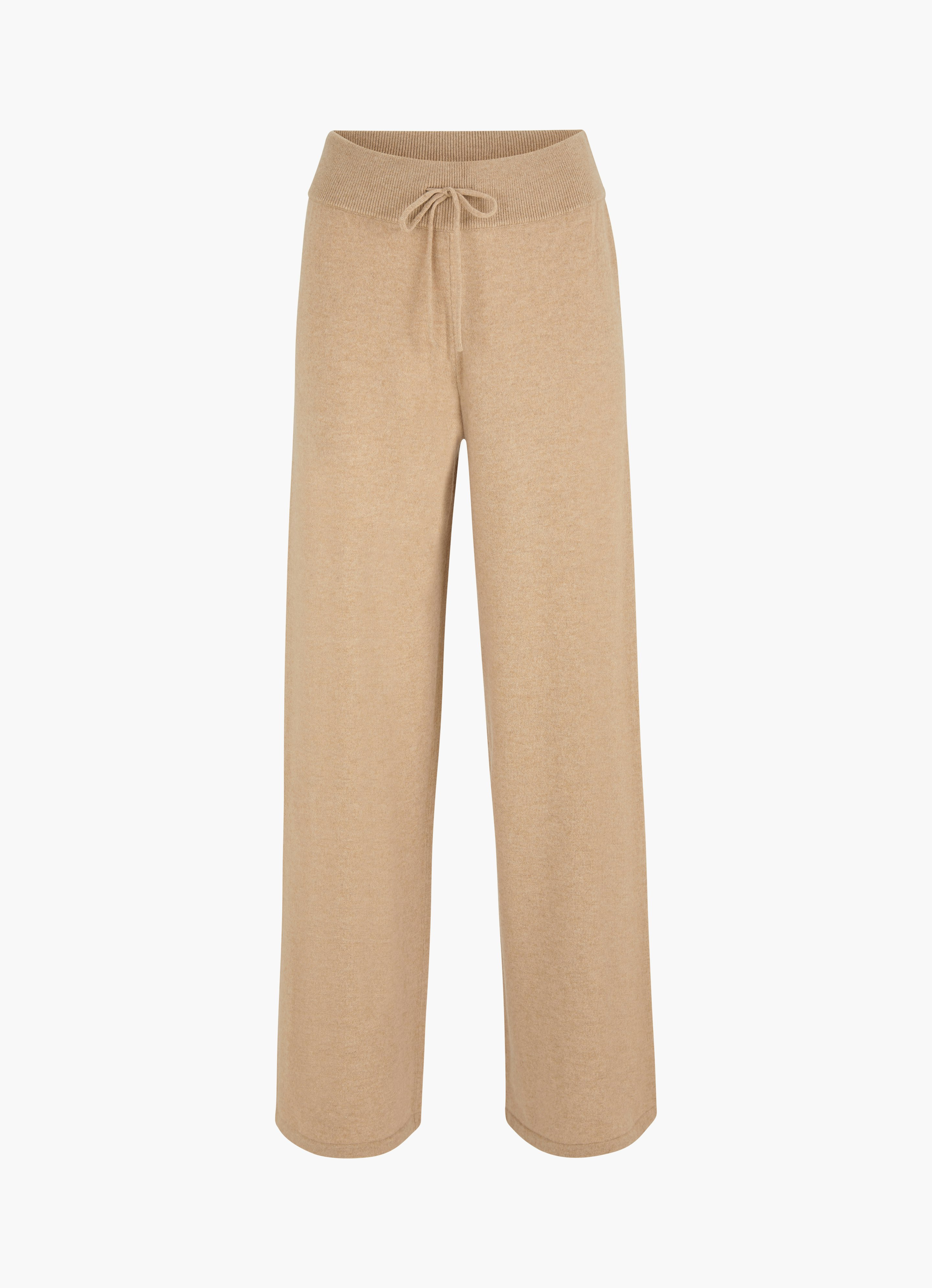Beige Cashmere Blend - Knit Pants Frieda | Buy Pants online at JUVIA