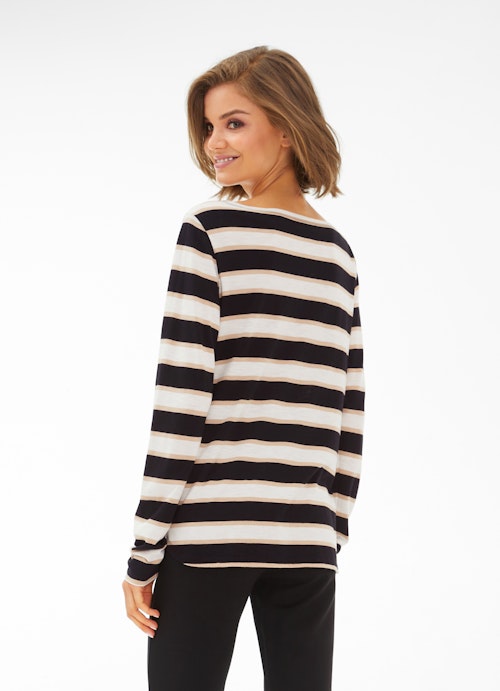 Slim Fit Long sleeve tops Longsleeve eggshell-black