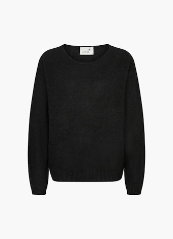 Casual Fit Strick Pullover black