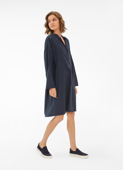 Regular Fit Kleider Popeline Kleid navy