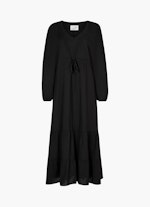 Coupe Regular Fit Robes Robe longue en popeline black