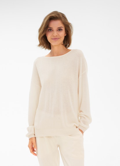 Casual Fit Strick Pullover eggshell