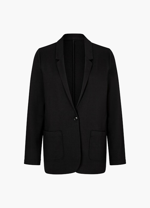 Regular Fit Jackets Jersey Blazer black