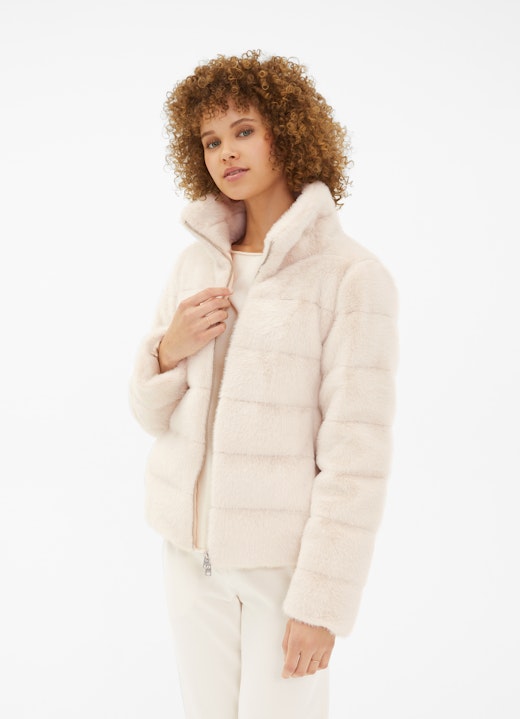 Regular Fit Jacken Faux Fur - Daunenjacke eggshell