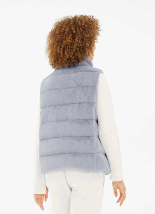 Regular Fit Vests Faux Fur - Down Vest cash.blue