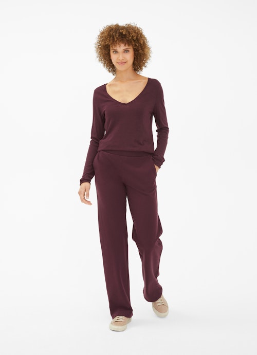 Regular Fit Long sleeve tops Longsleeve cassis