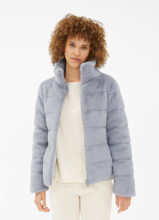 Regular Fit Jackets Faux Fur - Down Jacket cash.blue