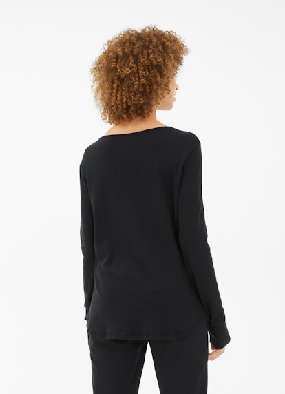 Slim Fit Sweatshirts Cashmix - Sweater black