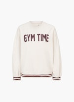Coupe Loose Fit Sweat-shirts Fleece Sweater GYM TIME eggshell