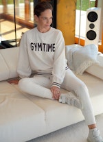 Coupe Loose Fit Sweat-shirts Fleece Sweater GYM TIME eggshell