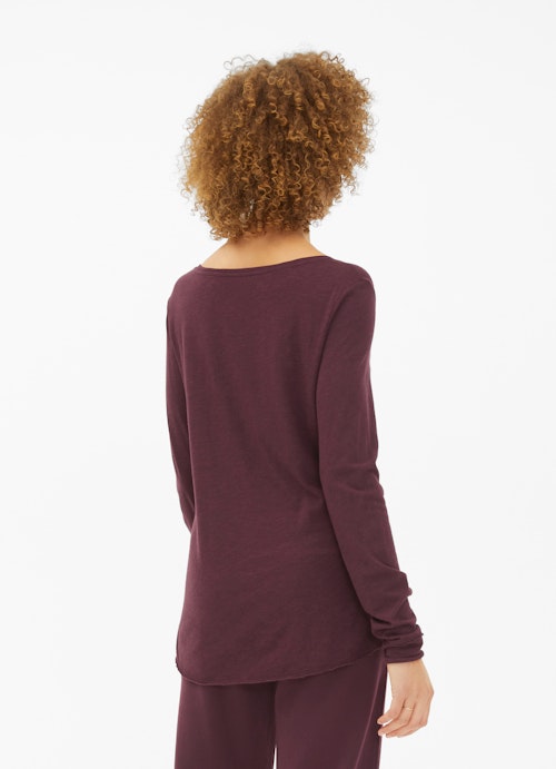 Regular Fit Long sleeve tops Longsleeve cassis