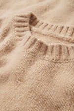 One Size Strick Fluffy Knit Sweater Kitzbühel camel melange