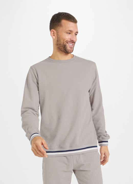 Regular Fit Sweatshirts Herringbone - Sweater flannel