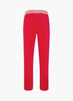 Coupe Slim Fit Pantalons Monaco Baby Trousers Velvet Striped red