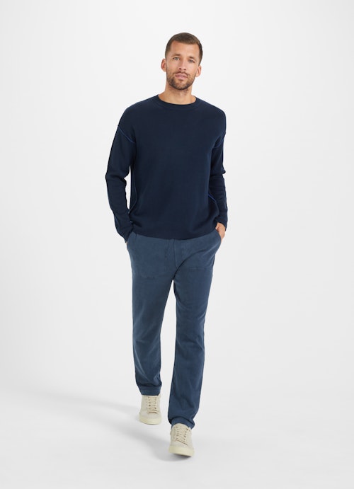 Casual Fit Strick Sweater dark ink