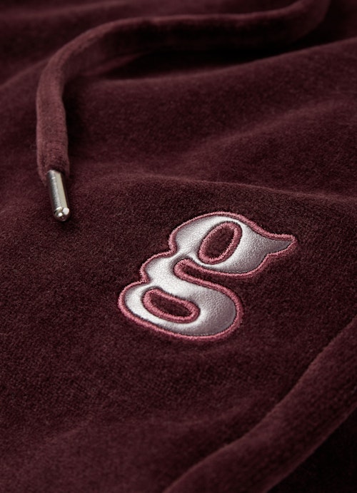 Taille unique Pantalons Pantalon en Velvet cassis