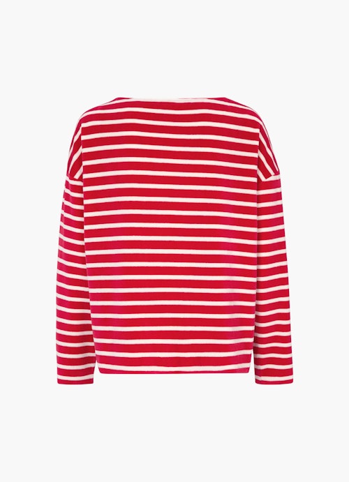 Coupe Loose Fit Sweat-shirts Monaco Baby Sweater Velvet Striped red-eggshell