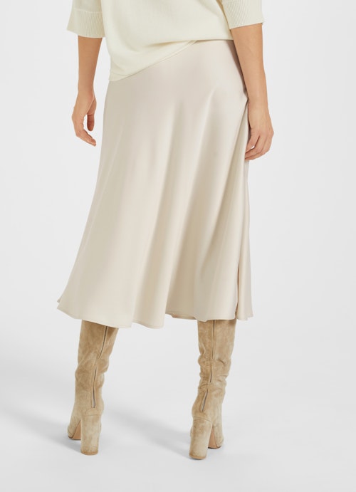 Medium Length Röcke Satin - Rock eggshell