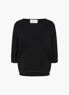 Casual Fit Knitwear Cashmere Blend - Sweater black