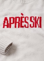 One Size Strick Fluffy Knit Sweater Apres Ski l.grey mel.