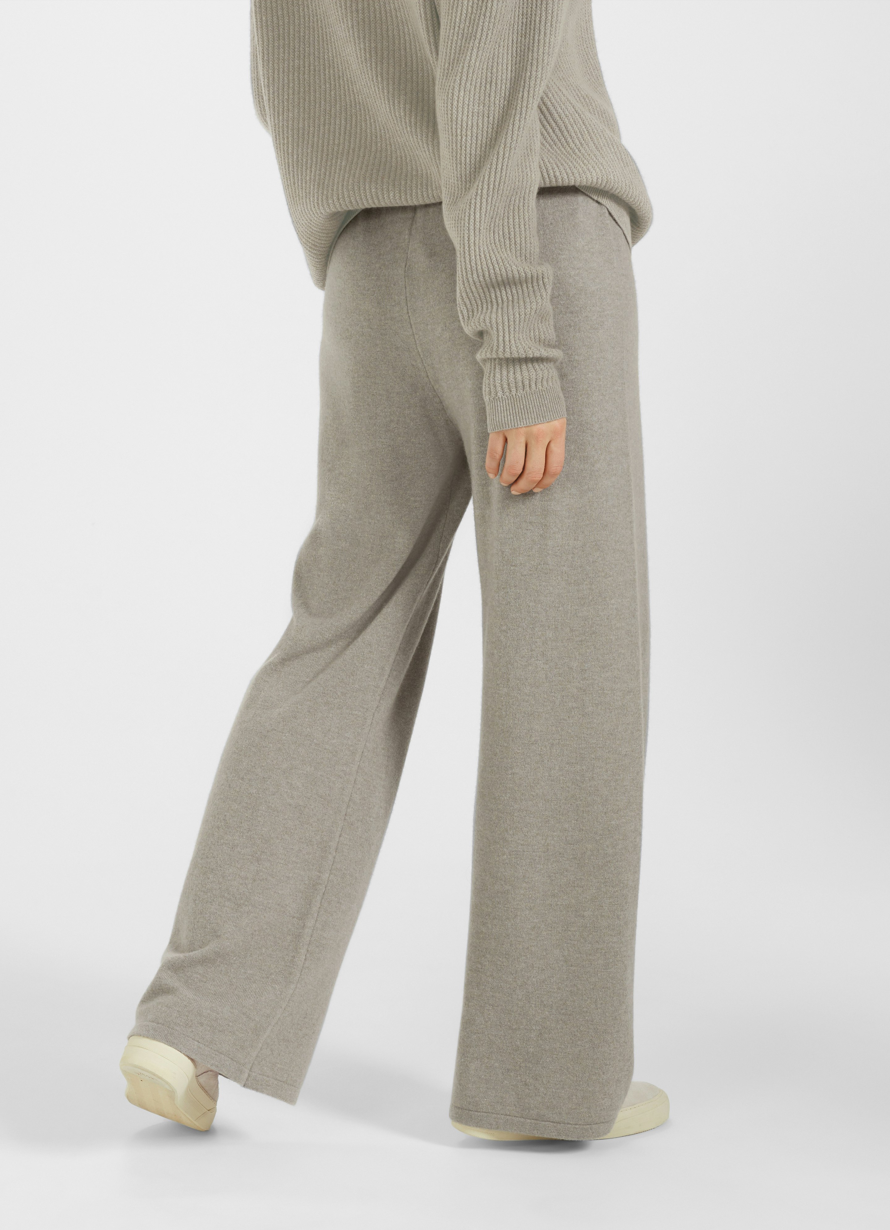 Cashmere Blend Trousers In Powder Pink - Pringle of Scotland