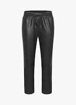 Coupe Regular Fit Pantalons Tech Leather - Trousers black
