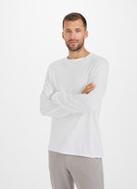 Coupe Casual Fit T-shirts à manches longues Longsleeve white