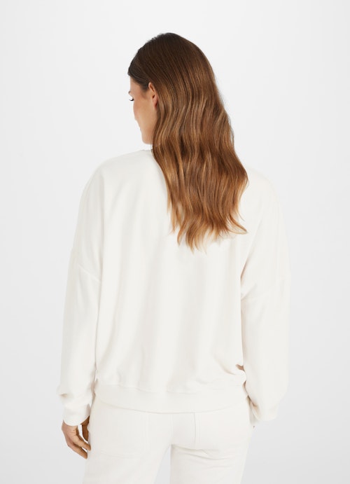 Coupe Loose Fit Sweat-shirts Velvet - Sweatshirt eggshell