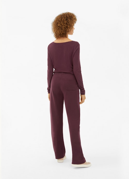 Wide Leg Hosen Wide Leg Fit - Sweatpants cassis