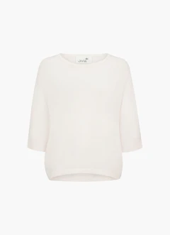 Casual Fit Knitwear Cashmere Blend - Sweater eggshell