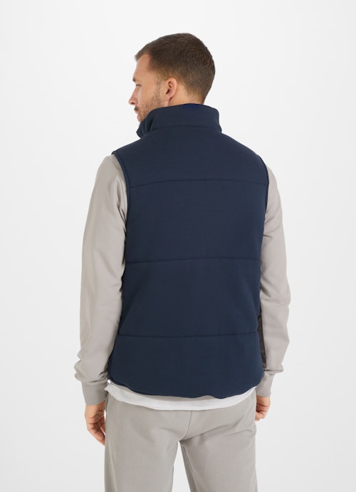 Regular Fit Jacken Interlock Pique - Weste dark ink